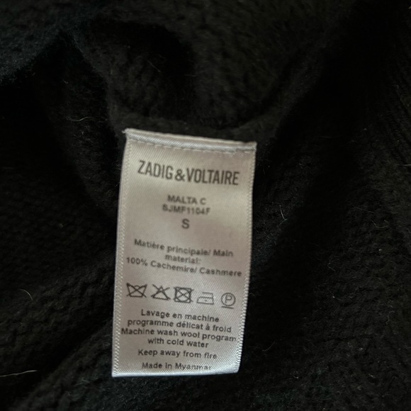 Zadig & Voltaire Malta C cashmere sweater - Picture 4 of 6